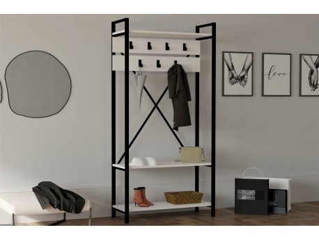 HANAH HOME Čiviluk Alfa White