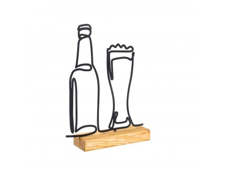 WALLXPERT Dekoracija Beer Black