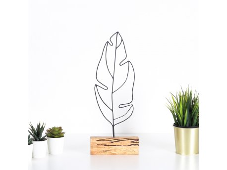 WALLXPERT Dekoracija Feather Black