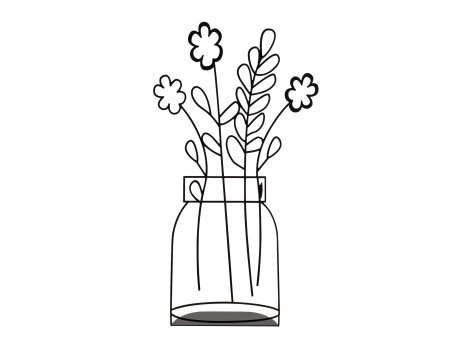 WALLXPERT Dekoracija Flowerpot 11