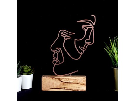 WALLXPERT Dekoracija Faces Bronze