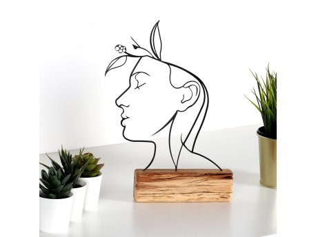WALLXPERT Dekoracija Woman Black