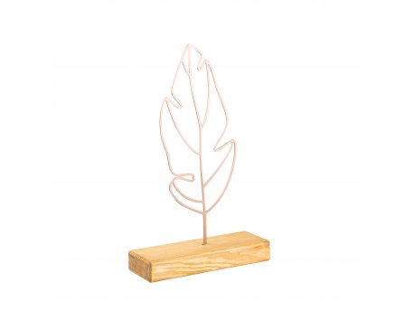 WALLXPERT Dekoracija Small Leaf Copper