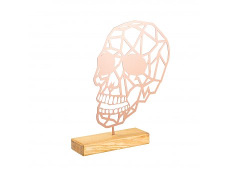 WALLXPERT Dekoracija Skull Copper