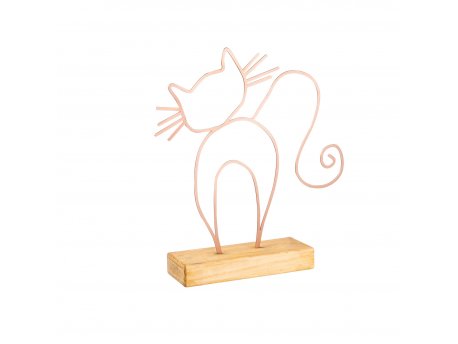 WALLXPERT Dekoracija Cat Copper