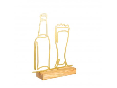 WALLXPERT Dekoracija Beer Gold
