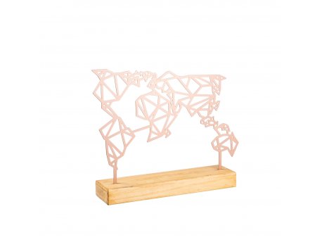 WALLXPERT Dekoracija Map Copper