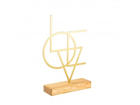 WALLXPERT Dekoracija Geometric Gold