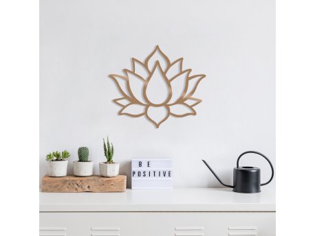 WALLXPERT Zidna dekoracija Lotus Flower 1 Copper