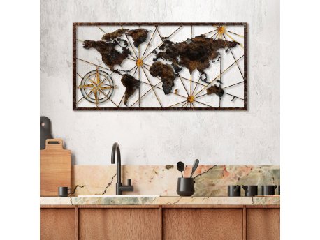 WALLXPERT Zidna dekoracija World Map Large 1