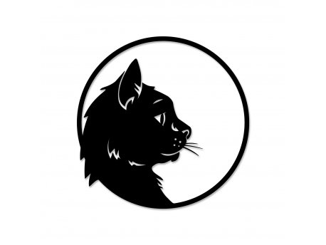 WALLXPERT Zidna dekoracija Cat Profile
