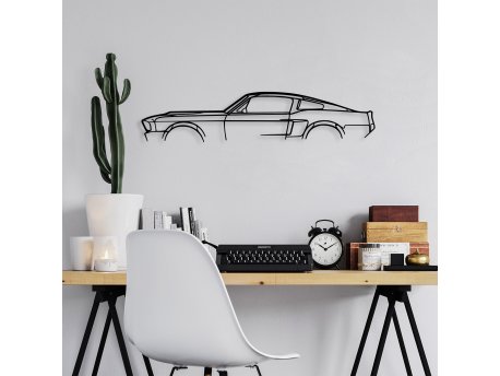 WALLXPERT Zidna dekoracija 1967 Ford Mustang Shelby GT500 Silhouette