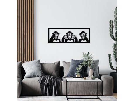 WALLXPERT Zidna dekoracija Three Monkeys L
