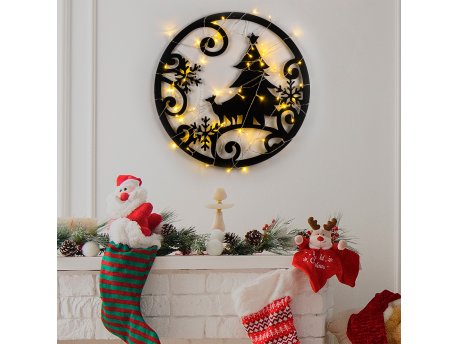 WALLXPERT Zidna dekoracija XMASBLACK 027