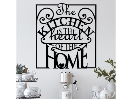 WALLXPERT Zidna dekoracija The Kitchen Is The Heart Of The Home