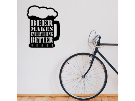WALLXPERT Zidna dekoracija Beer Metal Decor