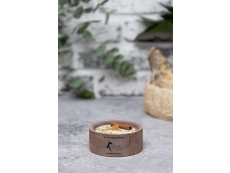 WALLXPERT Sveća Circular Mini Cinnamon Brown Vanilla