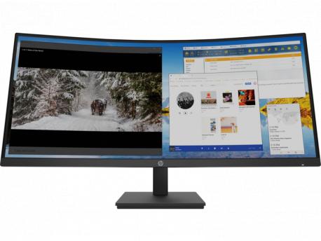 HP M34d WQHD zakrivljeni monitor, USB-C, HDMI, DP, Tilt, Height, VESA (3B1W4AA)