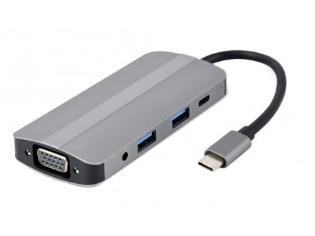 GEMBIRD Tip-C 8-u1 multiport USB hub (A-CM-COMBO8-02)