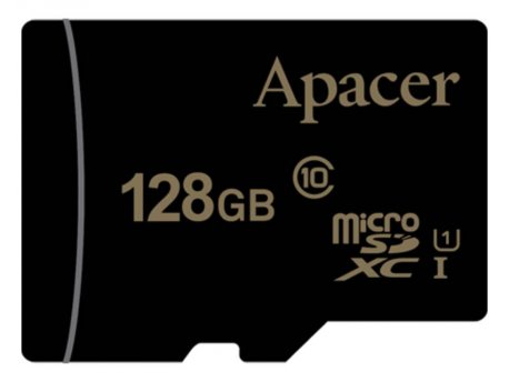 APACER MicroSDXC UHS-I U1, klasa 10, 128GB (AP128GMCSX10U1-RA)