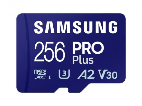 SAMSUNG PRO PLUS MicroSDXC 256GB U3 + SD Adapter (MB-MD256SA)