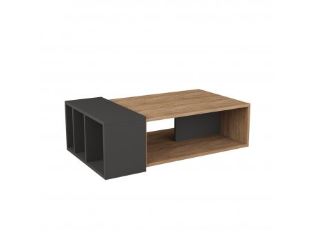 HANAH HOME Sto za dnevnu sobu Anita Oak Anthracite