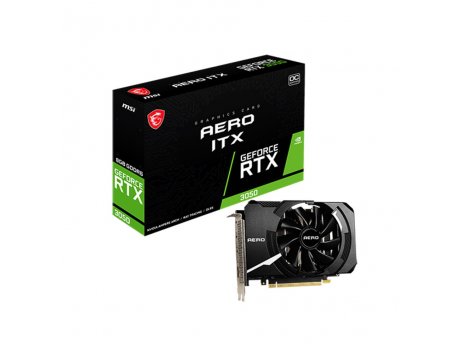 MSI NVidia GeForce RTX 3050 AERO ITX 8GB GDDR6 128-bit OC