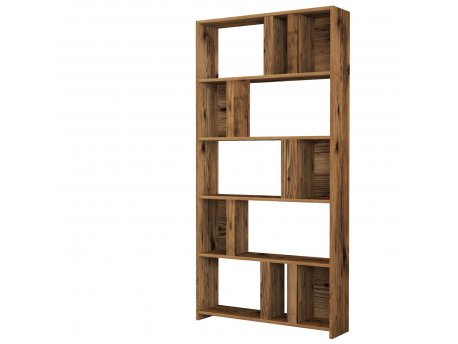 HANAH HOME Polica za knjige Lima Walnut