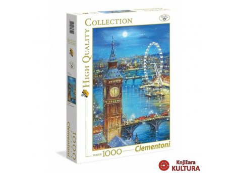 CLEMENTONI PUZZLE 1000 SNOW FLAKES ON THE BIG BEN