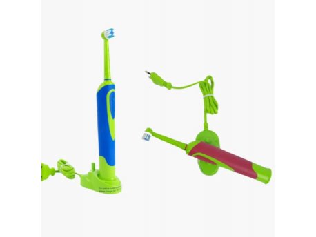 DENTAL SOURCE Set od dve el. četkice plava + roze (20042)