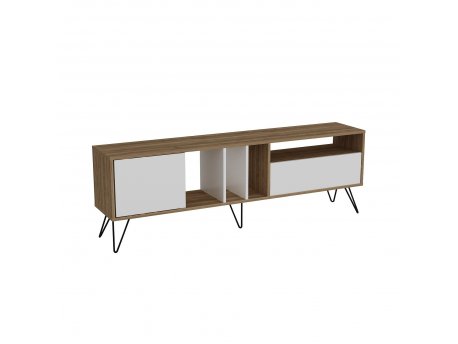 HANAH HOME TV polica Mistico (180) Walnut White (875ZNA3057)