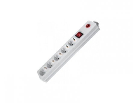 FAST ASIA Produžni kabl 5r/5m sa prekidačem i zaštitom 3x1.5mm2 (Linkom) - beli