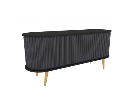 HANAH HOME TV polica Stor Black Anthracite (322RTC2182)