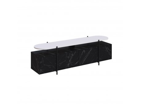 HANAH HOME TV polica Hanley Bendir White (855DTE3147)