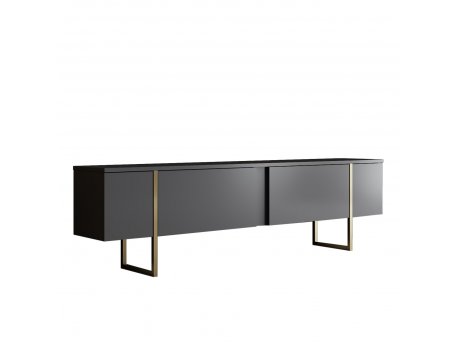 HANAH HOME TV polica Luxe Anthracite Gold (618BLY1101)