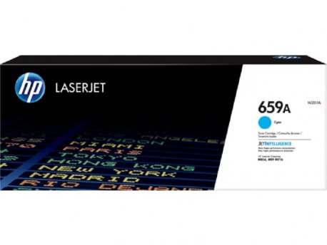 HP 659A Cyan Original LaserJet Toner Cartridge, W2011A