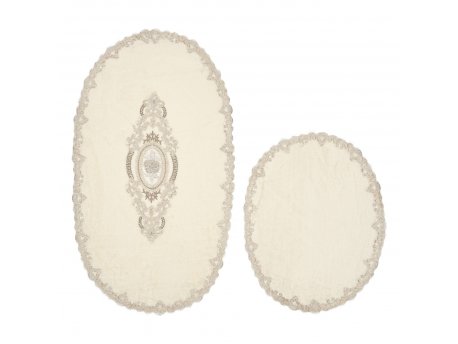 L`ESSENTIEL MAISON Kupatilski otirač Selonya Oval Cream
