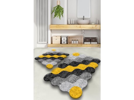 L`ESSENTIEL MAISON Kupatilski otirač Circle Yellow