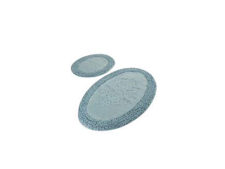 L`ESSENTIEL MAISON Kupatilski otirač Piante Oval Turquois
