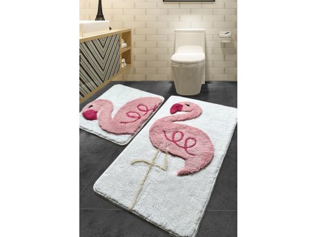 L`ESSENTIEL MAISON Kupatilski otirač Pink Flamingo