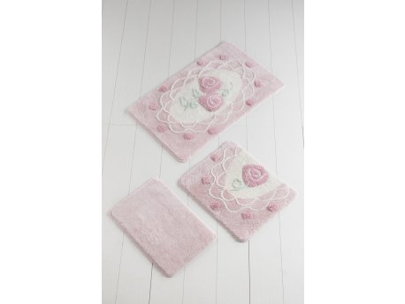 L`ESSENTIEL MAISON Kupatilski otirač Dantel Pink