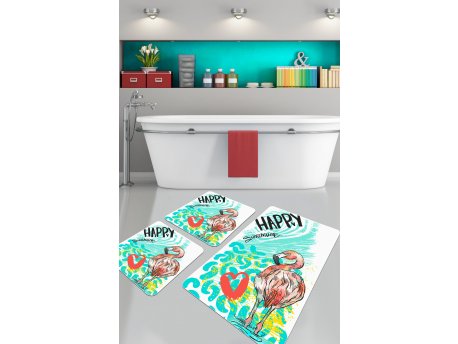 L`ESSENTIEL MAISON Kupatilski otirač Happy Flamingo