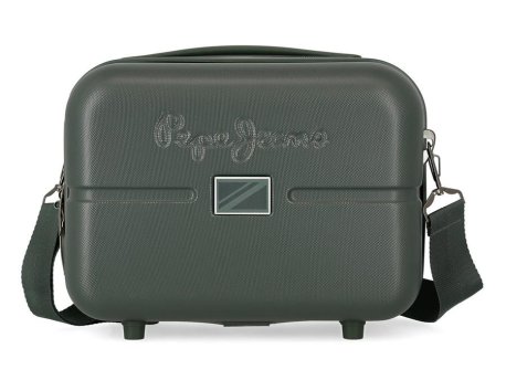 Pepe Jeans ABS beauty case plavi tamno zeleni
