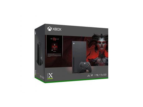 MICROSOFT XBOX Series X Console 1TB Black + Diablo IV (053709)