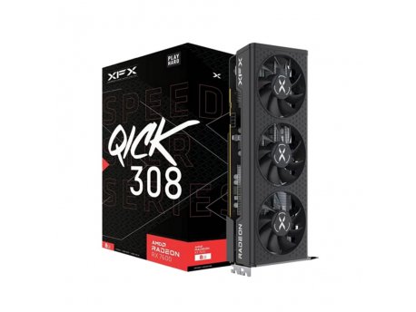 XFX SPEEDSTER QICK308 ATI RADEON RX7600 BLACK 8GB GDDR6 RX-76PQICKBY