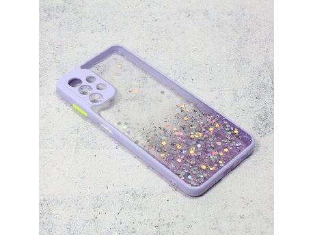 NONAME Torbica Frame Glitter za Samsung A135F Galaxy A13 4G ljubicasta