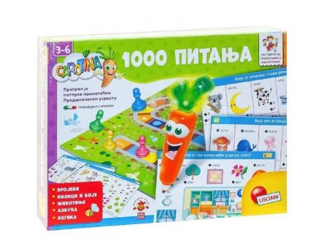 LISCIANI Carotina SR Edukativna igra 1000 Pitanja Lisciani RS67411