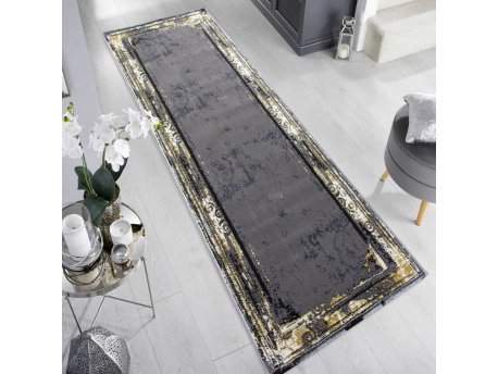 Conceptum Hypnose Tepih HE628 Anthracite Gold ( 80 x 150)