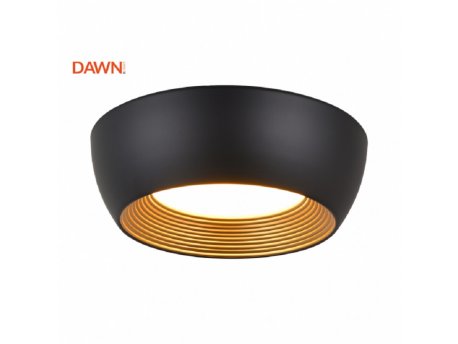 DAWN Vesta 625 plafonska svetiljka 40W 3000K CRNA/ZLATO