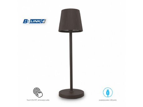 BBLINK Stona lampa punjiva T16011 3W 3000K IP54 CORTEN